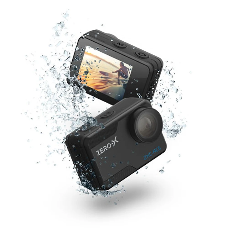 Zero-X Waterproof 4K UHD Sports & Helmet Camera