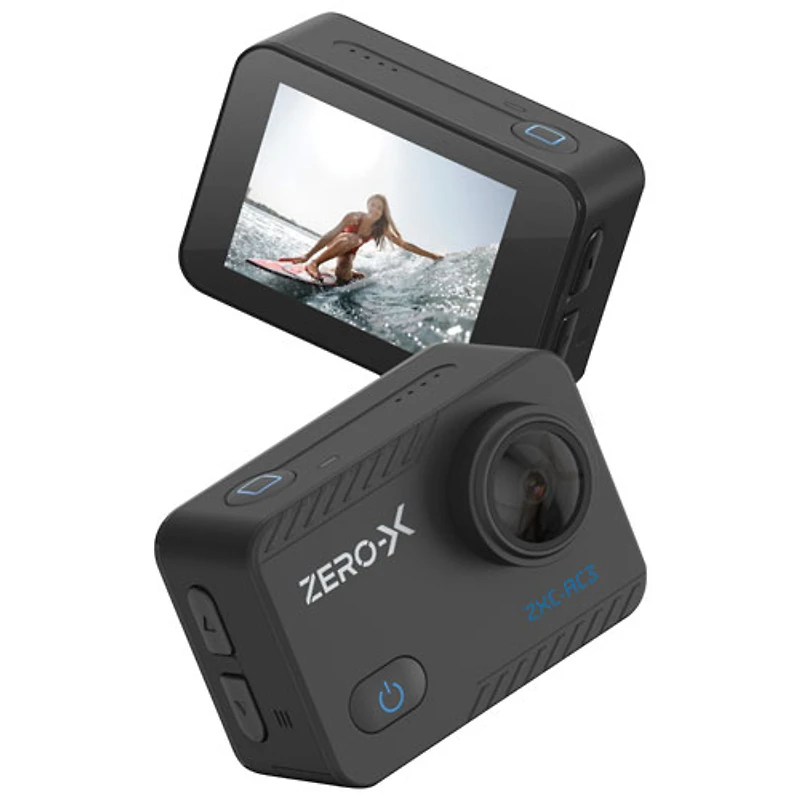 Zero-X Waterproof 4K UHD Sports & Helmet Camera with Touchscreen Display - Only at Best Buy