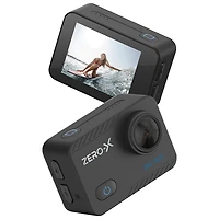 Zero-X Waterproof 4K UHD Sports & Helmet Camera with Touchscreen Display - Only at Best Buy