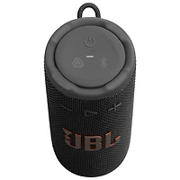 Haut-parleur sans fil Bluetooth compact résistant aux éclaboussures Grip de JBL - Noir