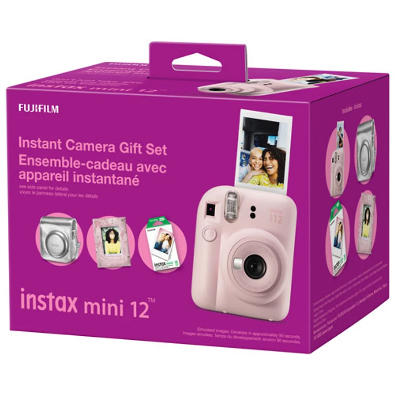 Fujifilm Instax Mini 12 Instant Camera Gift Set - Blossom Pink