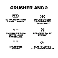 Skullcandy Crusher ANC 2 Over-Ear Noise Cancelling True Wireless Headphones - Primer