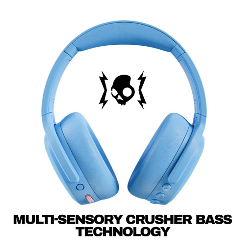 Casque d'écoute Bluetooth à suppression du bruit Crusher ANC 2 de Skullcandy - Bleu