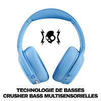 Casque d'écoute Bluetooth à suppression du bruit Crusher ANC 2 de Skullcandy - Bleu