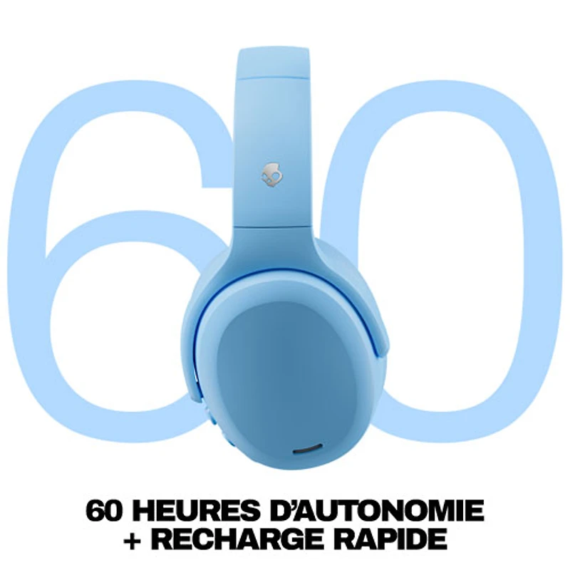 Casque d'écoute Bluetooth à suppression du bruit Crusher ANC 2 de Skullcandy - Bleu