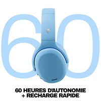 Casque d'écoute Bluetooth à suppression du bruit Crusher ANC 2 de Skullcandy - Bleu