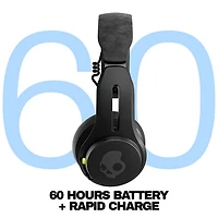 Skullcandy Icon ANC On-Ear Noise Cancelling Bluetooth Headphones - True Black