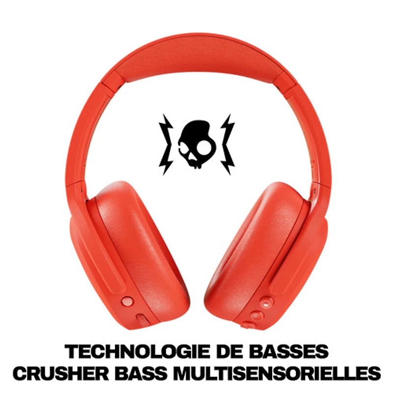 Casque d'écoute Bluetooth à suppression du bruit Crusher ANC 2 de Skullcandy - Plasma