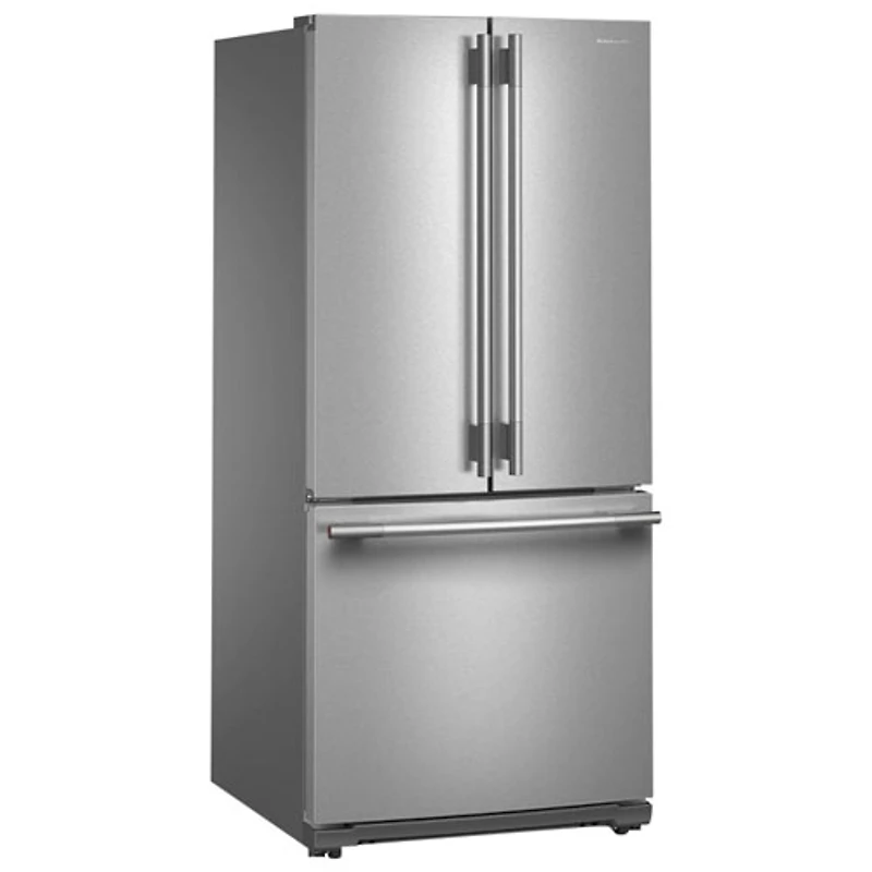 Kitchenaid 30" 19.7 Cu. Ft. French Door Refrigerator with Water Dispenser (KRFF330SPS) - PrintShield Stainless