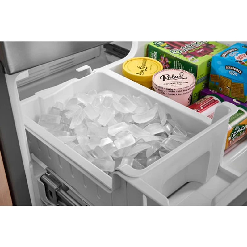 Kitchenaid 30" 19.7 Cu. Ft. French Door Refrigerator with Water Dispenser (KRFF330SPS) - PrintShield Stainless