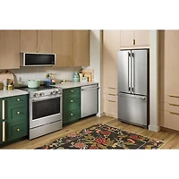 Kitchenaid 30" 19.7 Cu. Ft. French Door Refrigerator with Water Dispenser (KRFF330SPS) - PrintShield Stainless