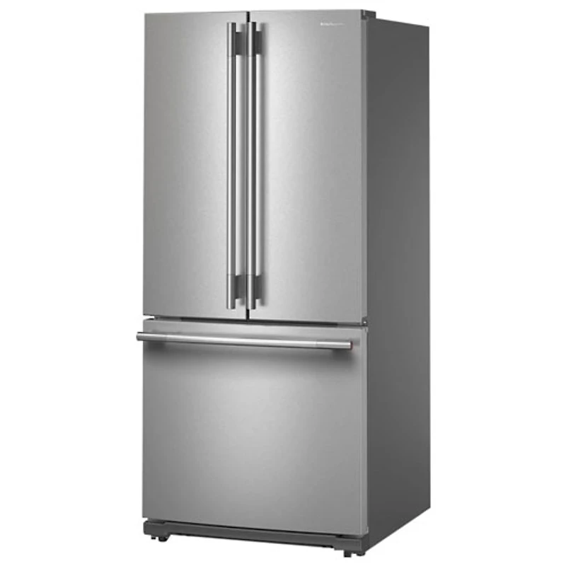 Kitchenaid 30" 19.7 Cu. Ft. French Door Refrigerator with Water Dispenser (KRFF330SPS) - PrintShield Stainless