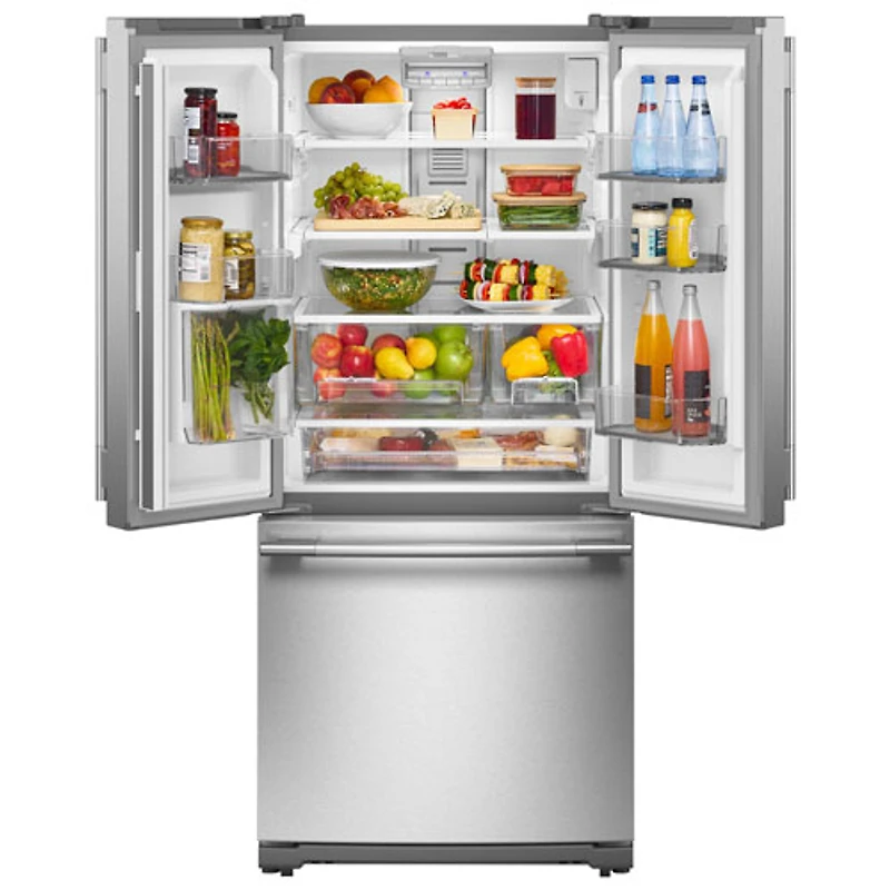 Kitchenaid 30" 19.7 Cu. Ft. French Door Refrigerator with Water Dispenser (KRFF330SPS) - PrintShield Stainless