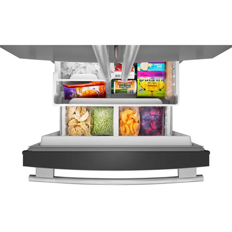 Kitchenaid 30" 19.7 Cu. Ft. French Door Refrigerator with Water Dispenser (KRFF330SPS) - PrintShield Stainless