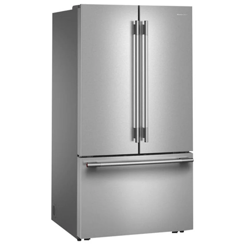 Kitchenaid 36" 30.5 Cu. Ft. French Door Refrigerator with Water Dispenser (KRFF336SPS) - PrintShield Stainless