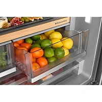 Kitchenaid 36" 30.5 Cu. Ft. French Door Refrigerator with Water Dispenser (KRFF336SPS) - PrintShield Stainless