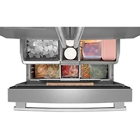 Kitchenaid 36" 30.5 Cu. Ft. French Door Refrigerator with Water Dispenser (KRFF336SPS) - PrintShield Stainless