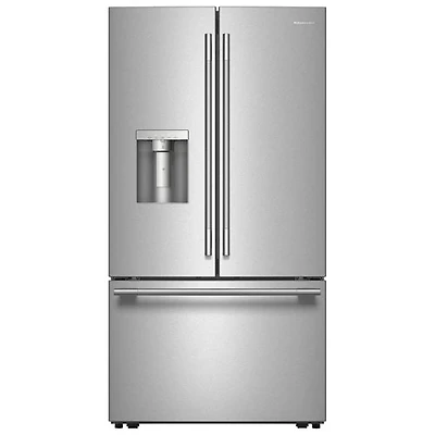 Kitchenaid 36" 30 Cu. Ft. French Door Refrigerator with Water Dispenser (KRFF436SPS) - PrintShield Stainless