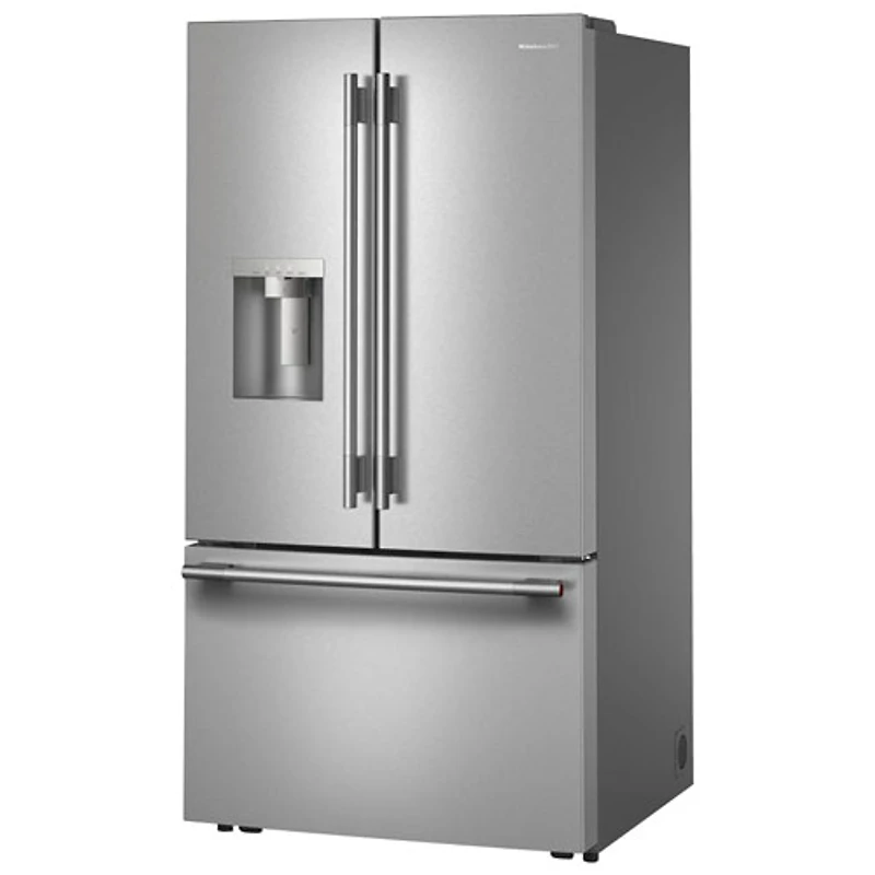Kitchenaid 36" 30 Cu. Ft. French Door Refrigerator with Water Dispenser (KRFF436SPS) - PrintShield Stainless