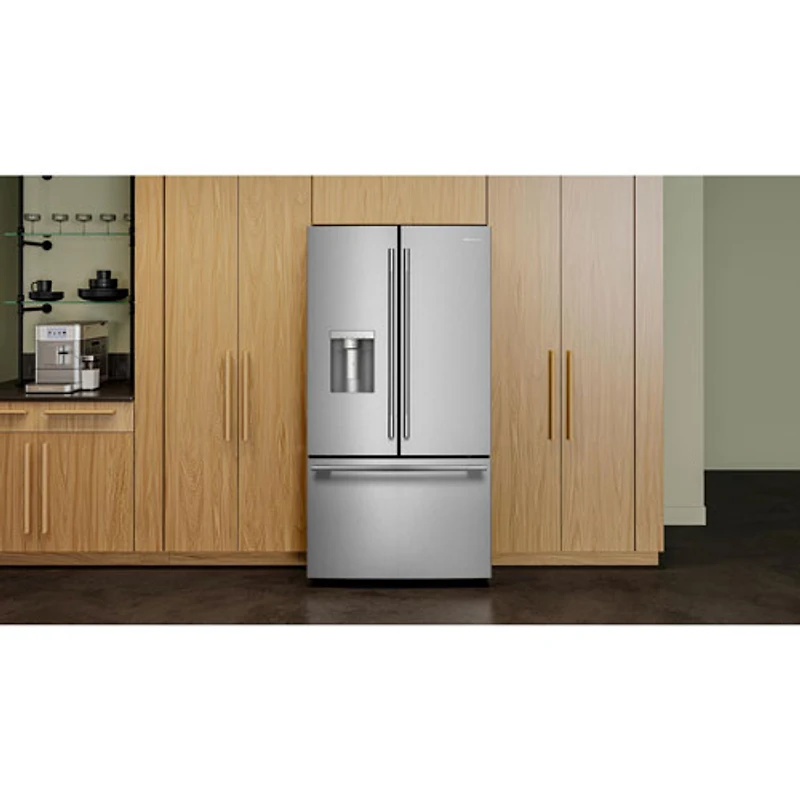 Kitchenaid 36" 30 Cu. Ft. French Door Refrigerator with Water Dispenser (KRFF436SPS) - PrintShield Stainless