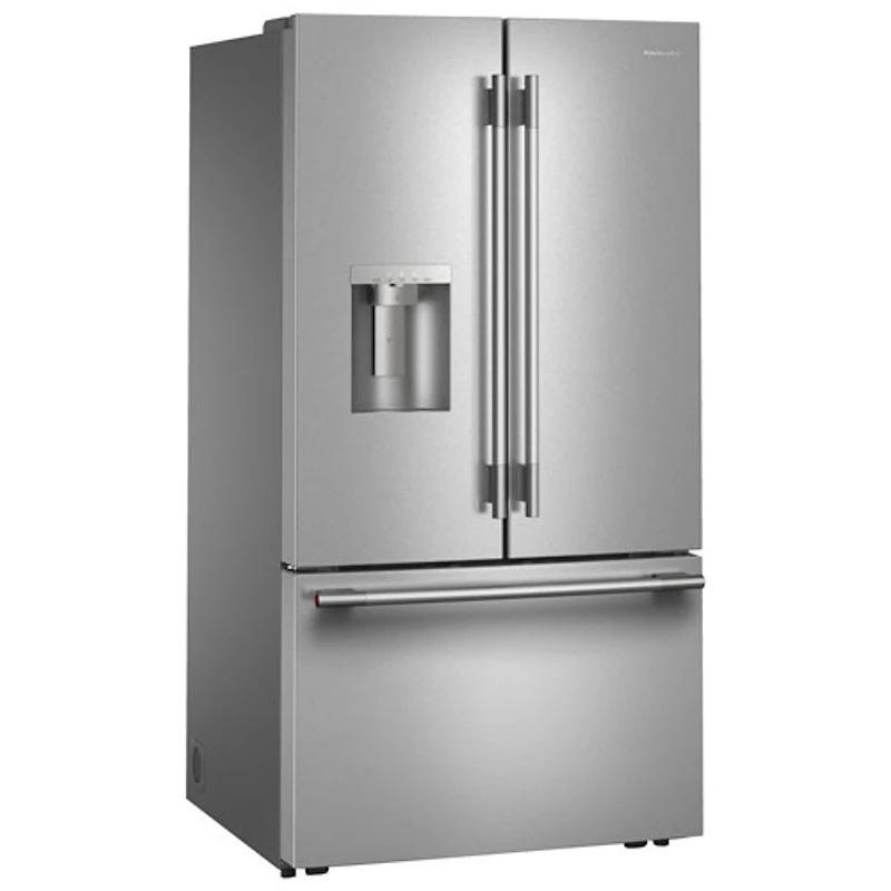 Kitchenaid 36" 30 Cu. Ft. French Door Refrigerator with Water Dispenser (KRFF436SPS) - PrintShield Stainless