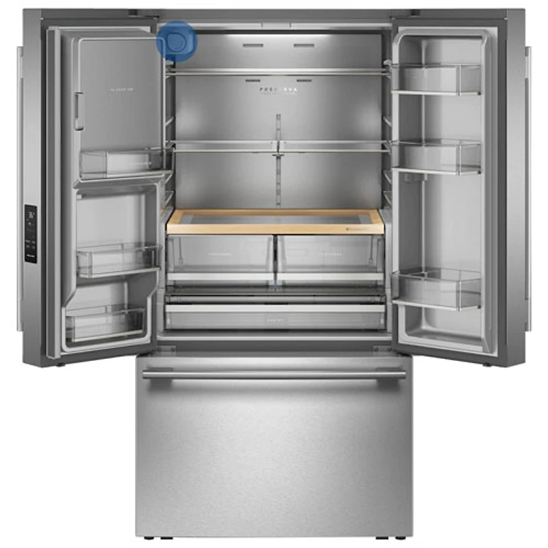 Kitchenaid 36" 30 Cu. Ft. French Door Refrigerator with Water Dispenser (KRFF436SPS) - PrintShield Stainless