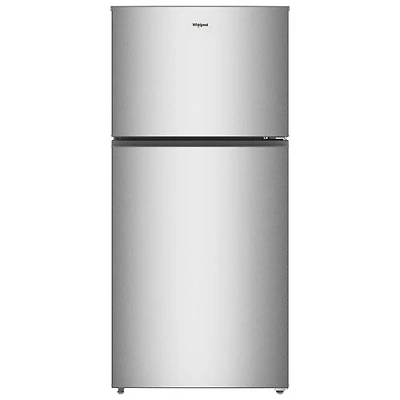 Whirlpool 30" 19.3 Cu. Ft. Top Freezer Refrigerator (WRTX5419SZ) - Fingerprint-Resistant Stainless Finish