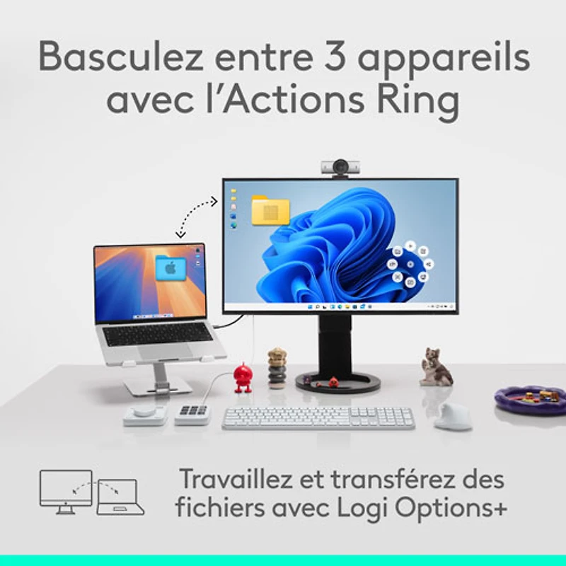 Logitech MX Master 4 Bluetooth Optical Mouse w/ Advanced Performance Haptic Feedback - Pale Grey