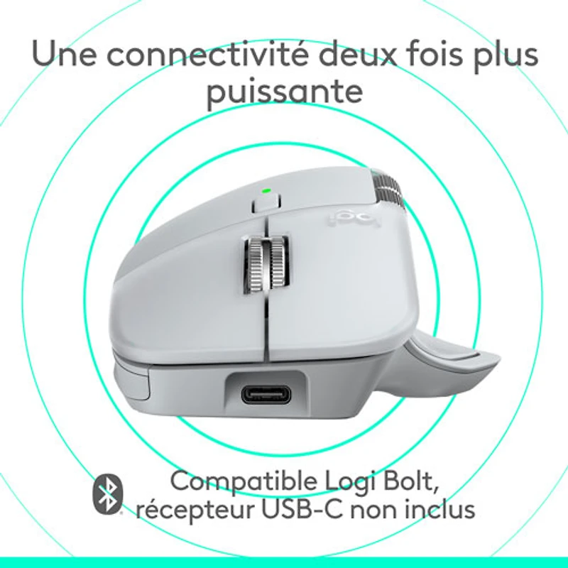 Logitech MX Master 4 Bluetooth Optical Mouse for Mac - White Silver - Only at Best Buy