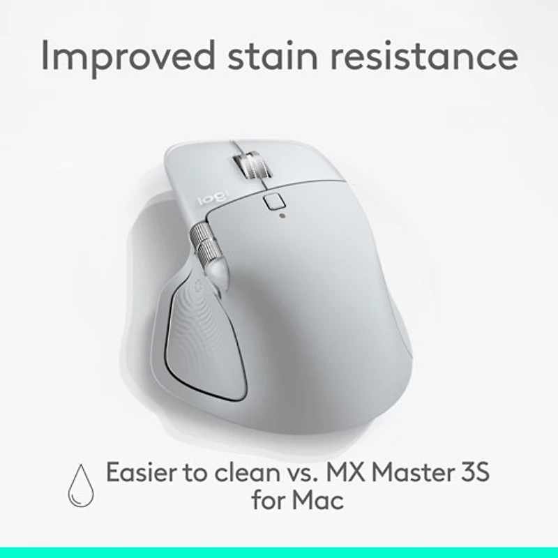 Logitech MX Master 4 Bluetooth Optical Mouse for Mac - White Silver - Only at Best Buy
