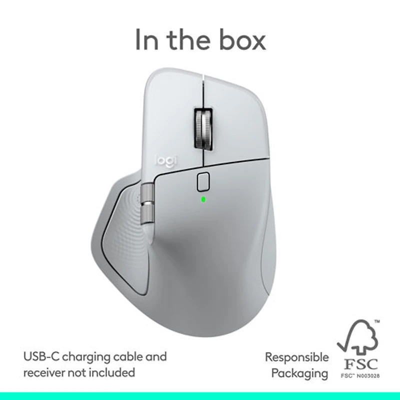 Logitech MX Master 4 Bluetooth Optical Mouse for Mac - White Silver - Only at Best Buy