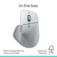 Logitech MX Master 4 Bluetooth Optical Mouse for Mac - White Silver - Only at Best Buy