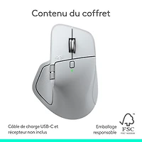 Logitech MX Master 4 Bluetooth Optical Mouse for Mac - White Silver - Only at Best Buy