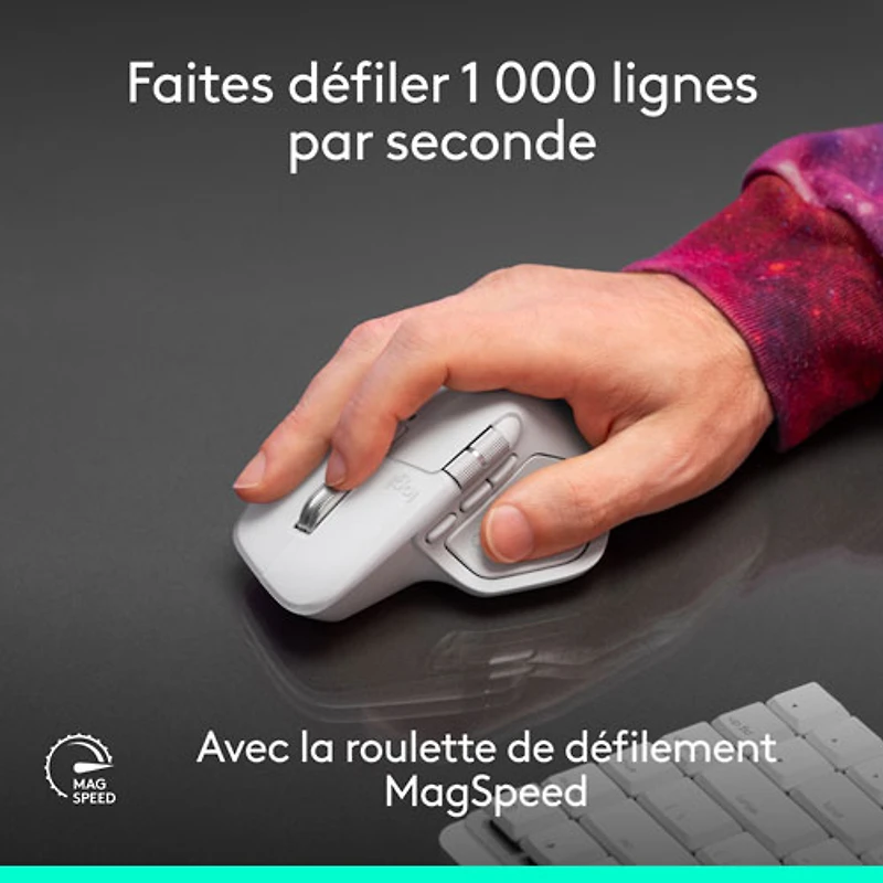 Logitech MX Master 4 Bluetooth Optical Mouse for Mac - White Silver - Only at Best Buy