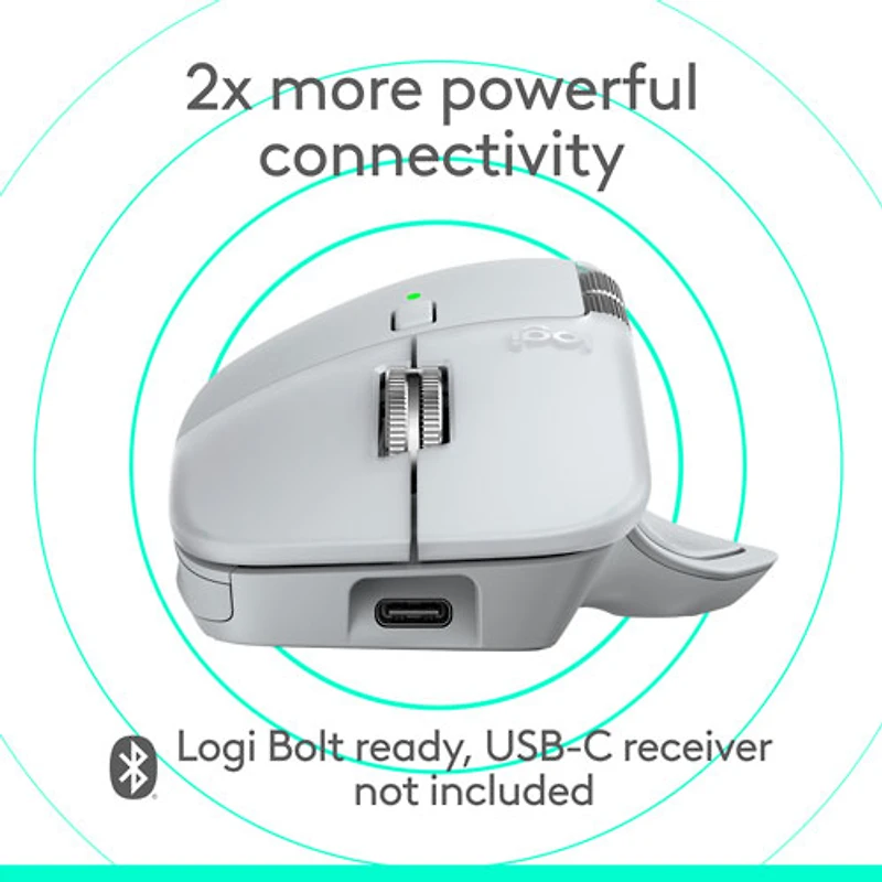Logitech MX Master 4 Bluetooth Optical Mouse for Mac - White Silver - Only at Best Buy