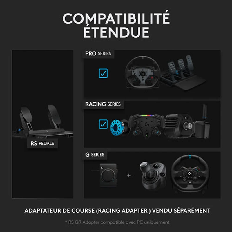 Pédalier de course RS de Logitech G