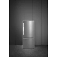 Réfrigérateur à congélateur inférieur 16,1 pi³ 30 po de Smeg (BM30URXI) - Acier inoxydable