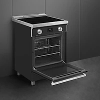 Smeg 24" 2.8 Cu. Ft. True Convection 4-Element Slide-In Induction Range (SPR24UIMAN) - Matte Black
