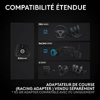 Logitech G RS50 3-Piece Sim Racing Steering Wheel System for Xbox Series X|S/Xbox One/PC
