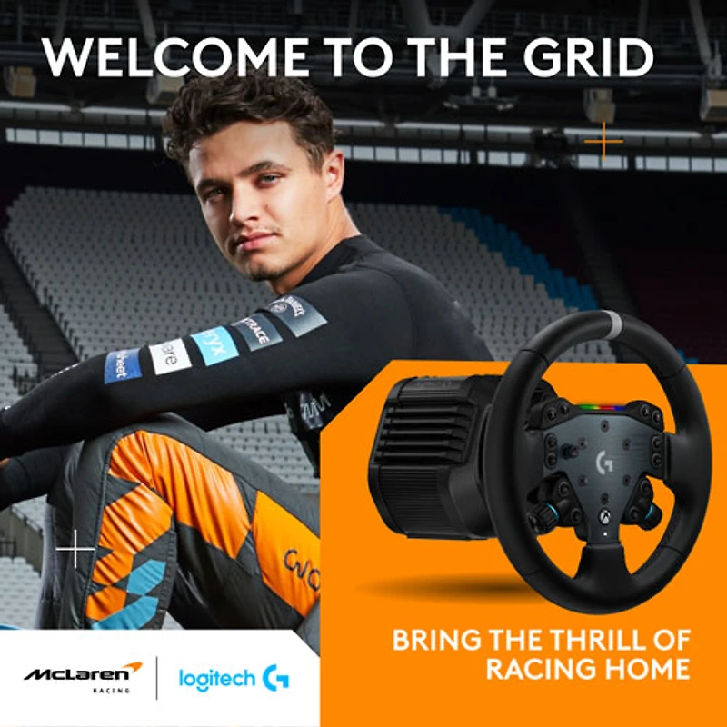 Système de volant de simulation de course 3 pièces RS50 de Logitech G pour Xbox Series X|S et Xbox One/PC