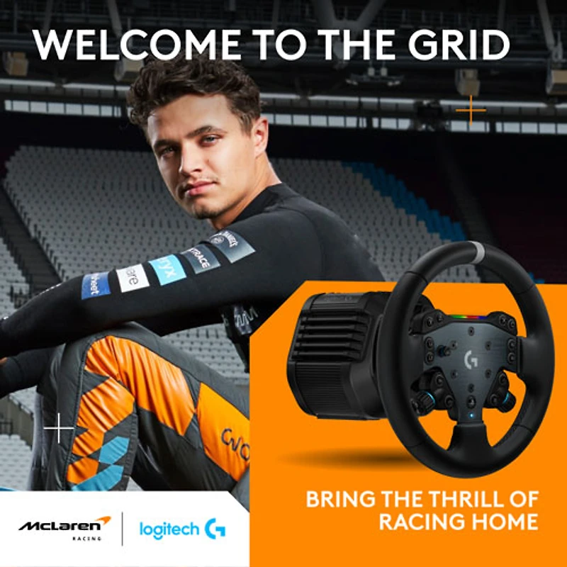 Logitech G RS50 3-Piece Sim Racing Steering Wheel System for PS5/PS4/PC
