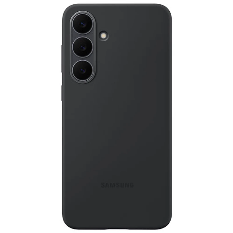 Samsung Silicone Fitted Soft Shell Case for Galaxy S25 FE - Black