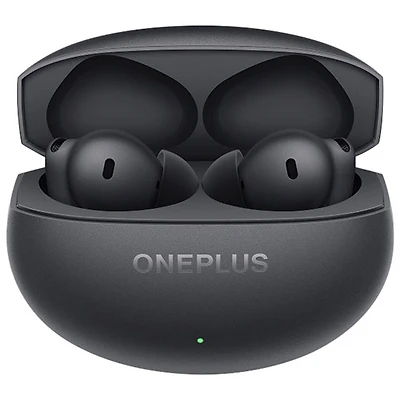 Écouteurs boutons 100 % sans fil à suppression du bruit Buds 4 de OnePlus - Gris tempête