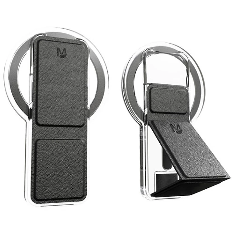 CLCKR Matter MagSafe Universal Cell Phone Expanding Grip & Stand - Black & Clear