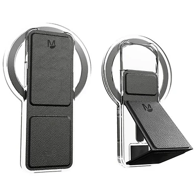 CLCKR Matter MagSafe Universal Cell Phone Expanding Grip & Stand - Black & Clear
