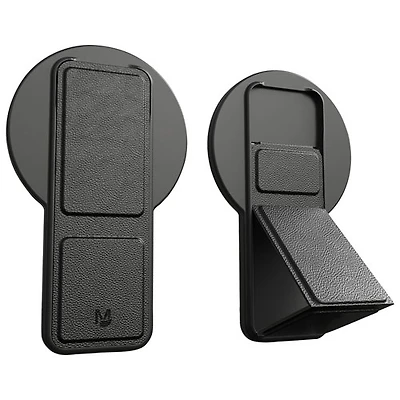Prise extensible avec support universel MagSafe Matter de CLCKR pour téléphone cellulaire - Noir