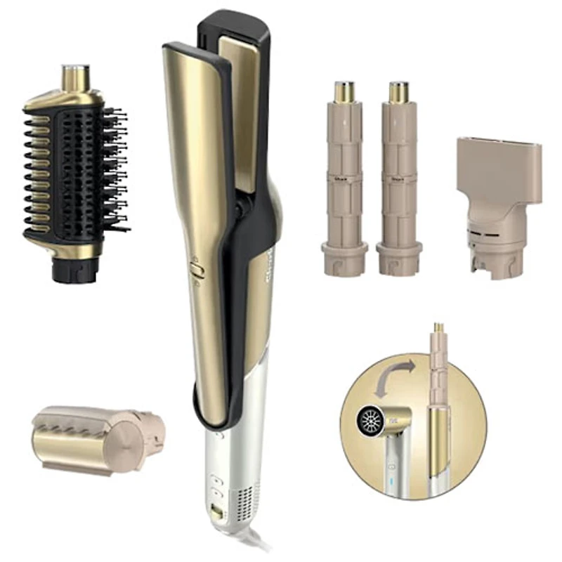 Système de séchage et de coiffure à air avec outil chauffant de Shark (HD6041SC)