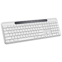 Logitech Signature Slim Solar+ Bluetooth Keyboard - Off-White - English - Only at Best Buy