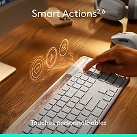 Logitech Signature Slim Solar+ Bluetooth Keyboard - Off-White - English - Only at Best Buy