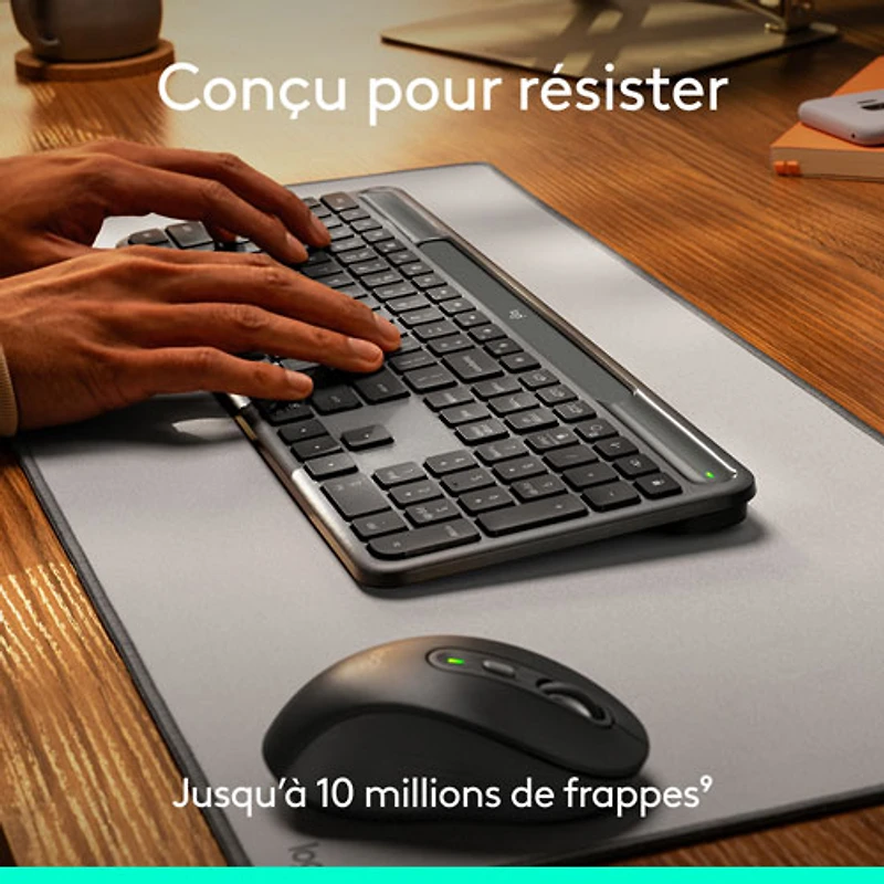 Logitech Signature Slim Solar+ Bluetooth Keyboard - Graphite - English